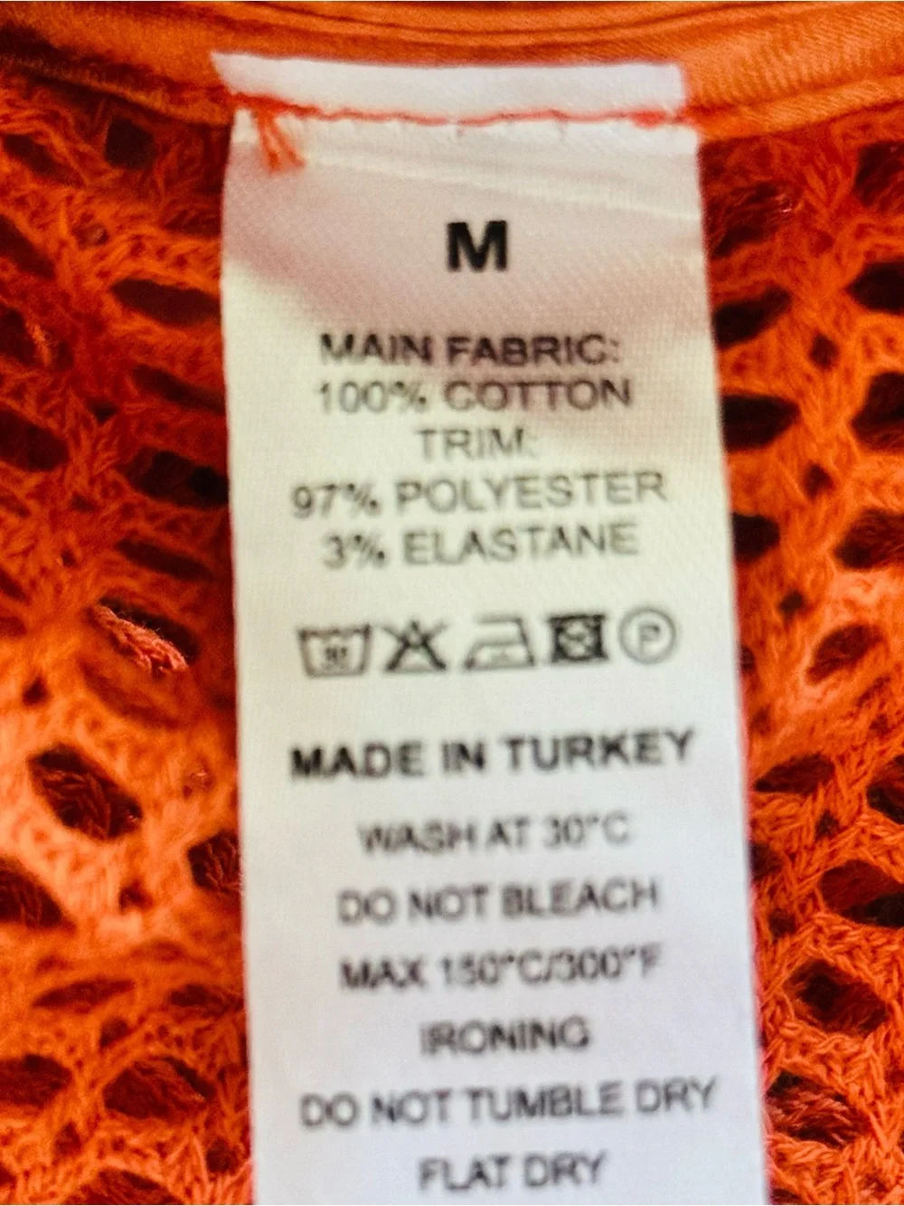My Beachy Side Camelia Knit Fringe Skirt Cover Up Size Medium NWT Orange Flame